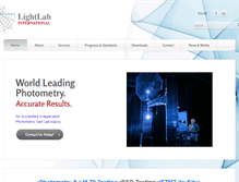 Tablet Screenshot of lightlabint.com